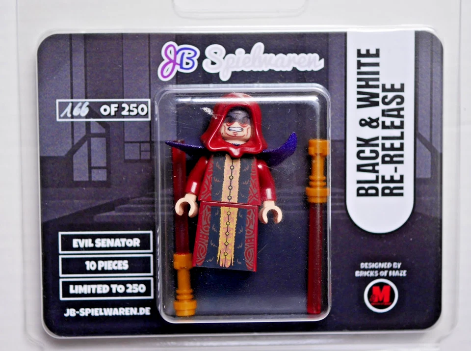 Star Wars Minifigur Evil Senator, JB Spielwaren Exclusive, 166 von 222 NEU - Bild 1 von 3