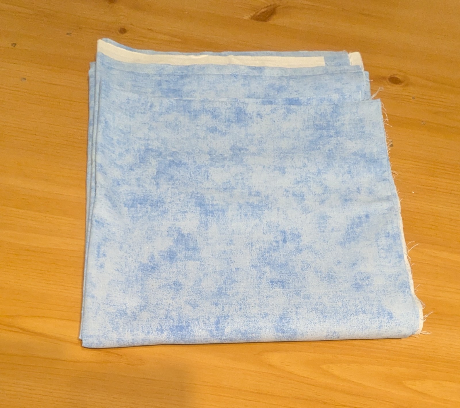 Light/Medium Blue Blender Cotton Fabric approx 46 x 108"