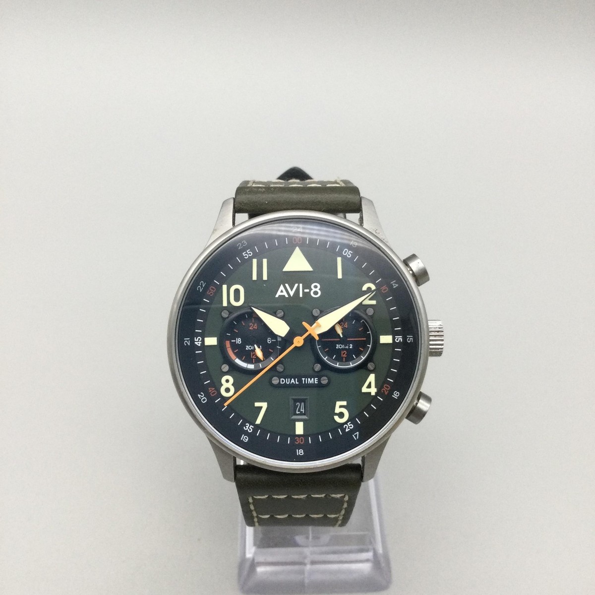 AVI-8 Hawker Hurrincane Carey Dual Time Merville Mens Watch 43mm