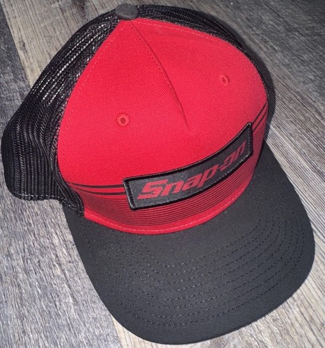 NWOT Snap-on Tools Hat Cap Adult Adjustable Snapback Black Red Truckers Free SH - Picture 4 of 8