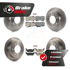 Front Rear Ceramic Pads And Disc Brake Rotors Kit For 2006-2010 Hummer H3