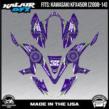 Graphics Kit for ATV Kawasaki KFX450R 2008-2014) Midgard Series - PURPLE