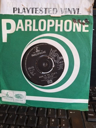 BEATLES BACK IN THE USSR / TWIST AND SHOUT PARLOPHONE UK EX- VINYL 7" 45 SINGLE