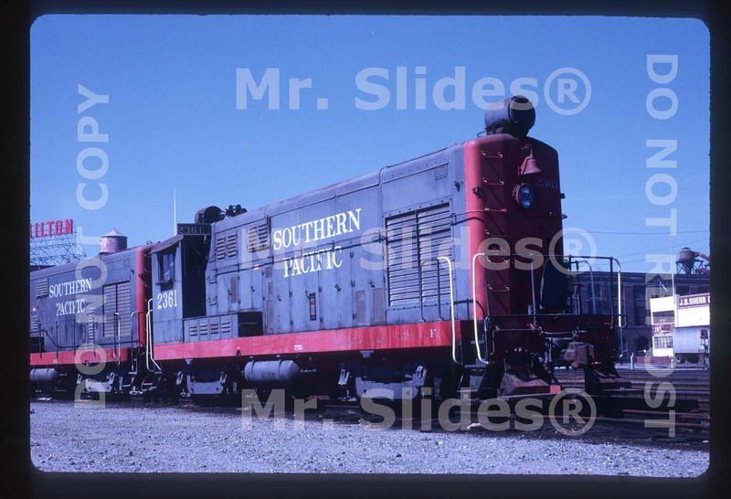 Original Slide SP Southern Pacific Chair Car 2361 In 1973 At SF CA