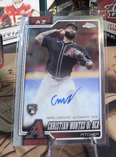 2026 Topps Chrome Christian Montes De Oca On Card Rc Autograph Rookie Auto. rookie card picture