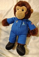 Smithsonian Institution Astronaut Monkey Plush 13" Stuffed Animal Blue Suit 3