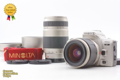 2 Lens [Top MINT] Minolta a360si 35mm Film Camera Tamron 28-80mm 75-300mm JAPAN
