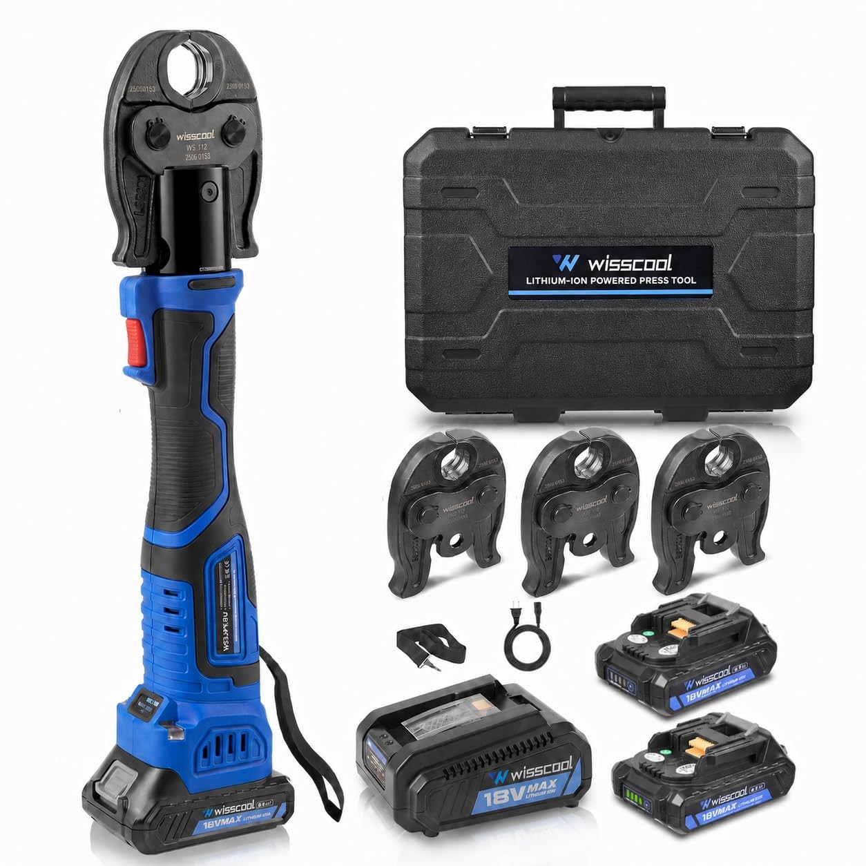 Pro Press Tool for Copper Pipe, 24KN Battery Crimping Tool VUS 18V Brushles...