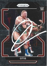 Otis Autographed 2022 Panini Prizm WWE Pro Wrestling Trading Card