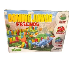 Goliath Domino 50 Dominos Junior Friends Dino Dinosaur STEM Toy Game Kids