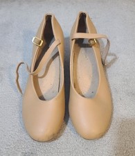 Theatricals Dance Tap Tan Heels Sz 8.5