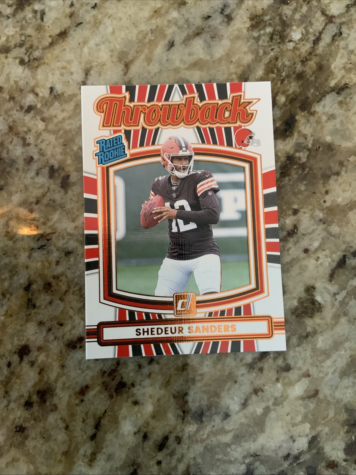 2025 Panini Donruss Shedeur Sanders Rated Rookie Throwback (RC) #2 - Browns