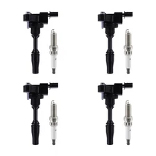 4x Ignition Coil & 4x Iridium Spark Plug Kit for Chevy Camaro Malibu Equinox GMC