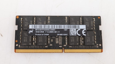 16GB Micron MTA16ATF2G64HZ-2G6E3 DDR4 PC4-2666V SODIMM Laptop Memory