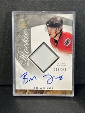 2008-09 UD The Cup Brian Lee RPA Rookie Patch Auto /249