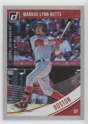 2018 Panini Donruss Variations Stat Line Career 313/351 Mookie Betts #191 0z6