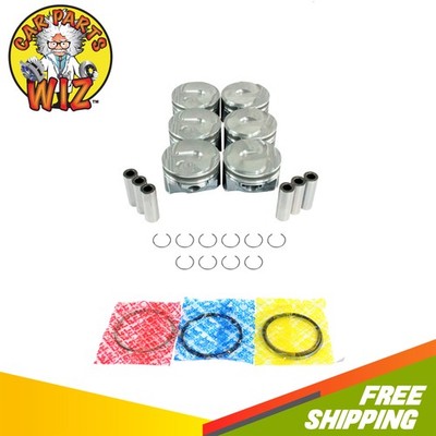 Engine Piston and Ring Kit Fits 14-22 Chevrolet GMC 4.3L OHV LV1 LV3