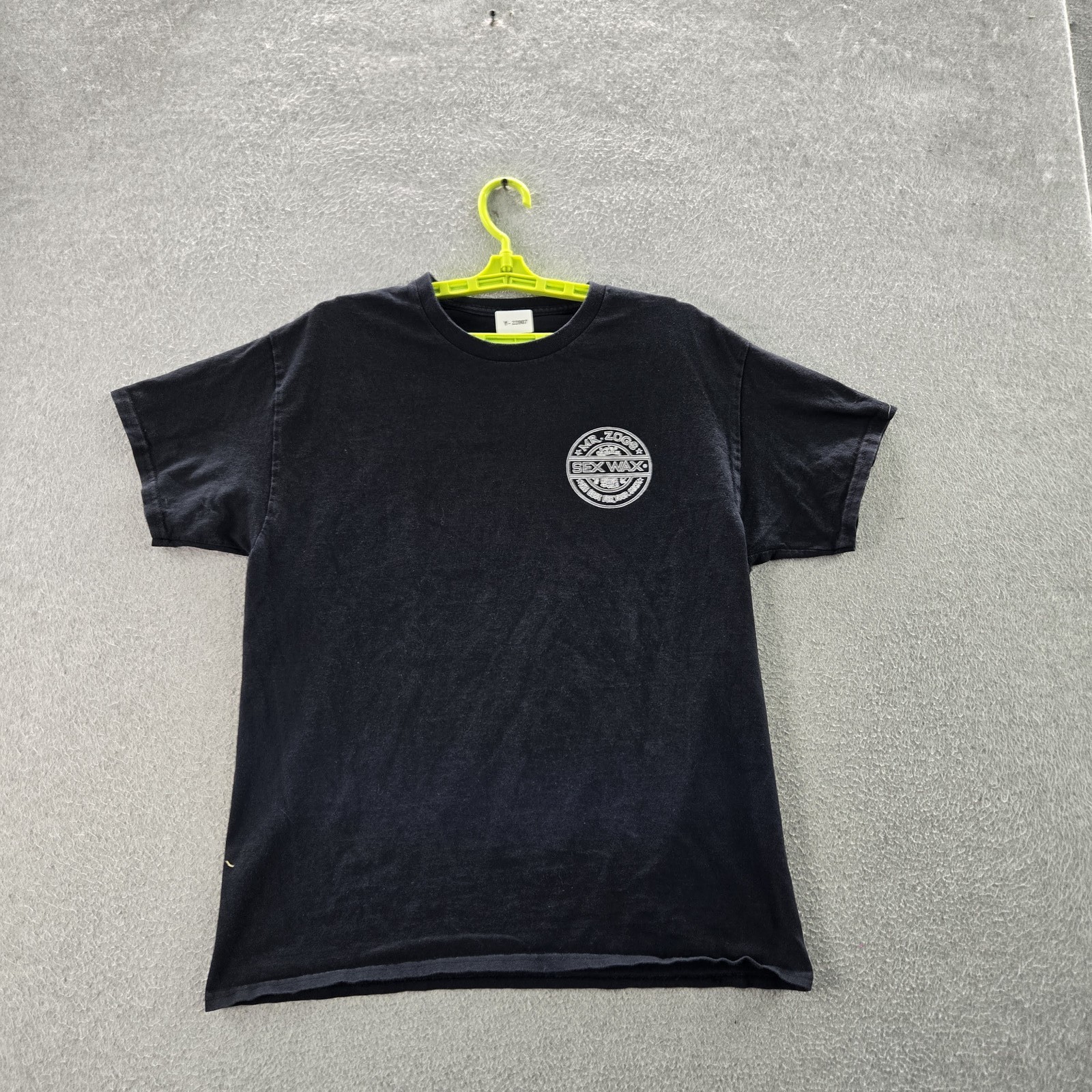 Mr. Zog's Sex Wax Men Shirt L Black Logo Short Sleeve