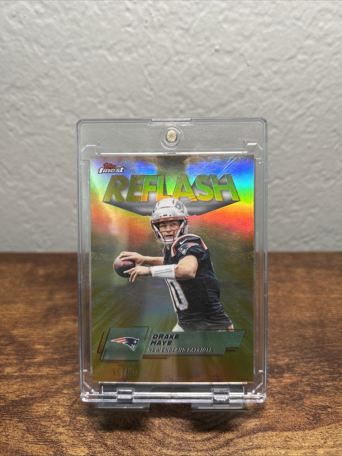 2025 Topps Finest - Reflash Drake Maye #RF-5 Gold Refractor /50