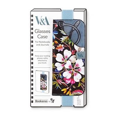 IF V & A Bookaroo Glasses Case Kilburn Black Flora