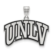 Sterling Silver LogoArt University of Nevada-Las Vegas U-N-L-V LG Pendant