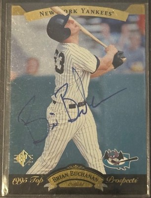 1995 Upper Deck SP Top Prospects #117 Brian Buchanan New York Yankees AUTOGRAPH