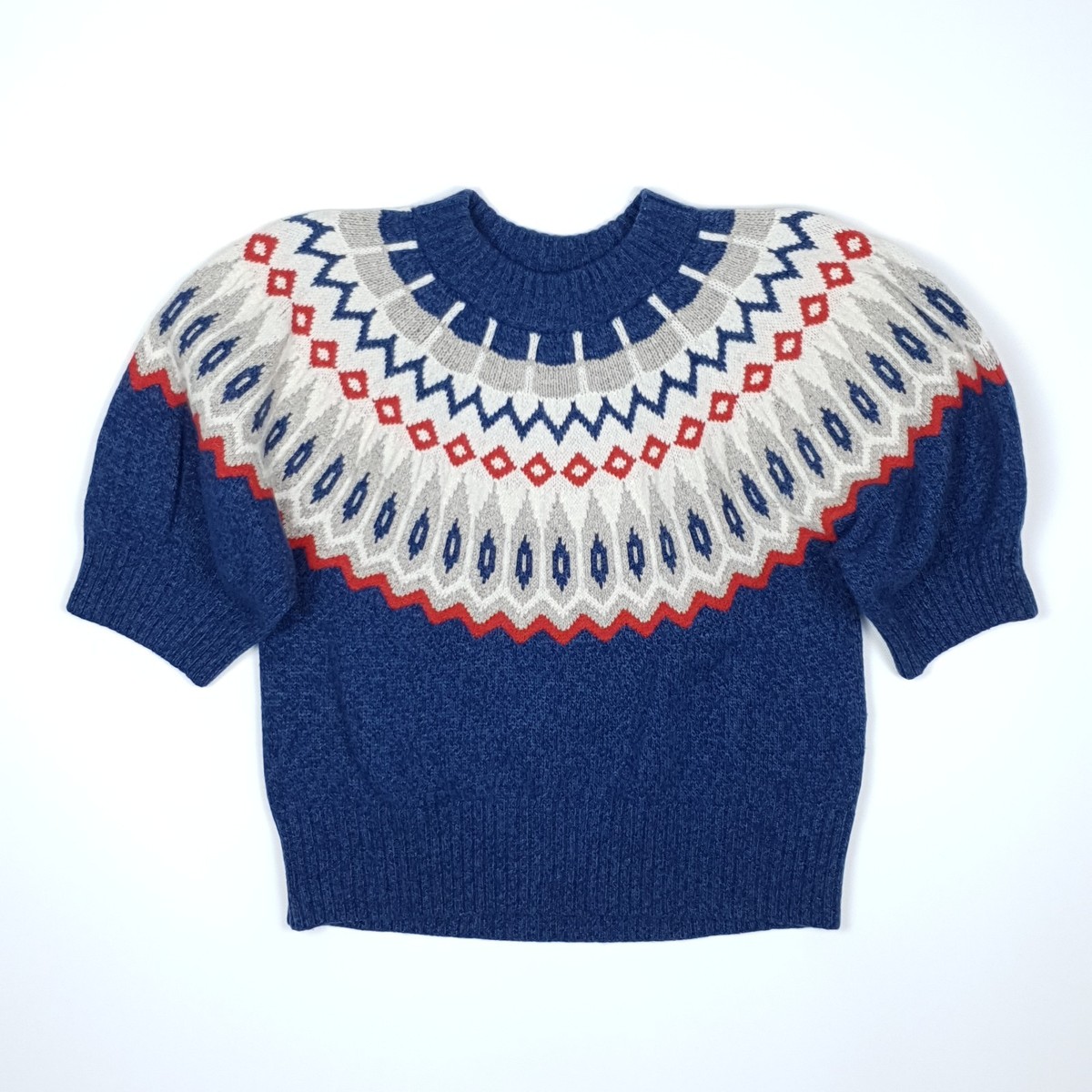 Polo Ralph Lauren Fair Isle Knit Jumper XL Women Nordic Sweater 