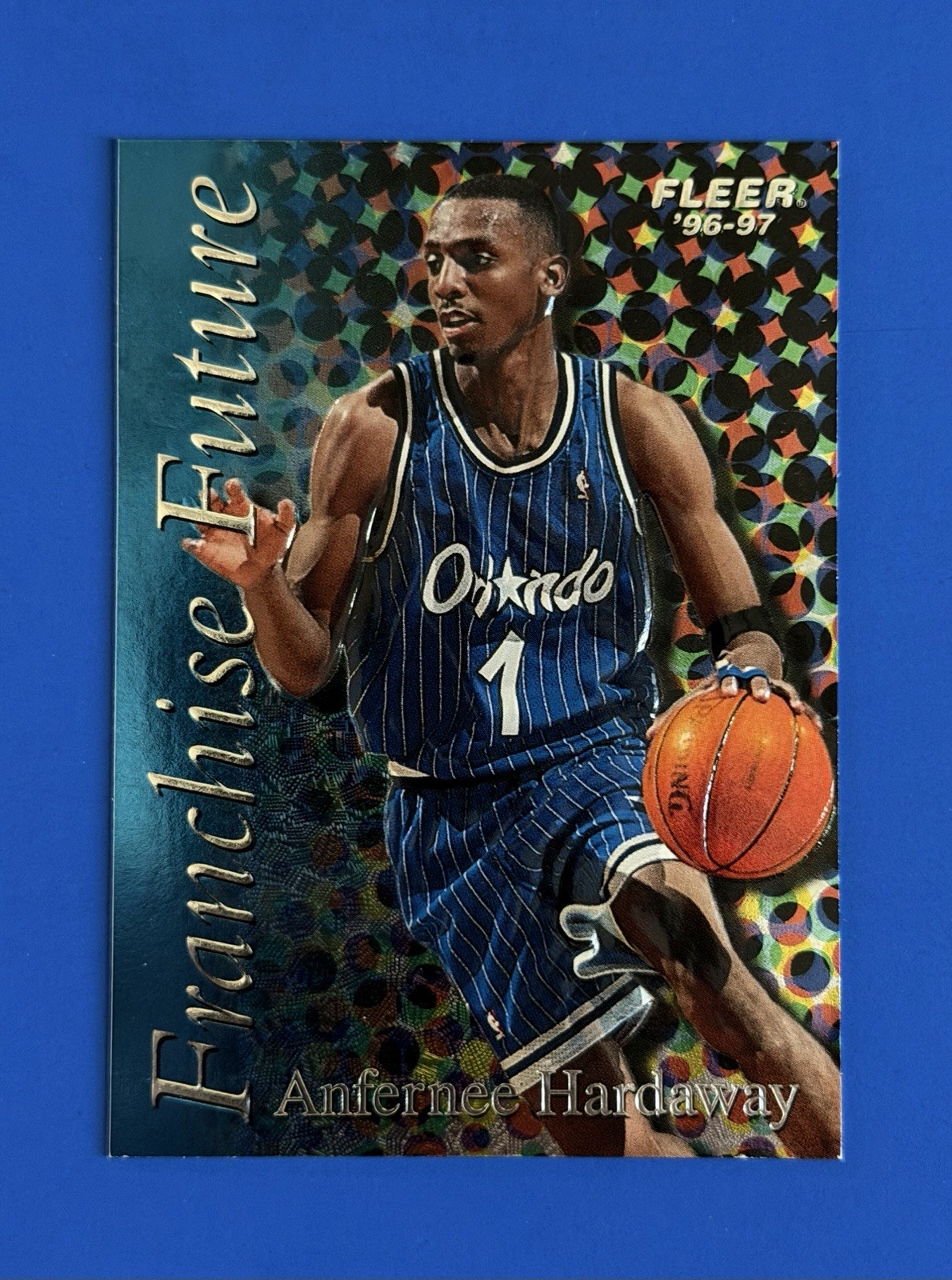 1996-97 Fleer Anfernee Hardaway Magic Franchise Future Embossed Insert Card #2