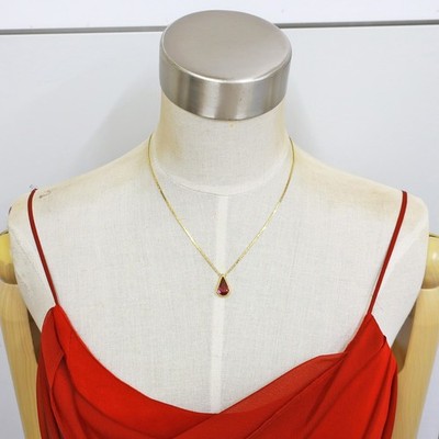Christian Dior ネックレス パープルストーン ゴールド Christian Dior Gold Plated Teardrop Purple Stone Necklace Pendant