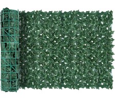3m Artificial Hedge Fake Ivy Leaf Garden Fence Privacy Screening Roll Wall Panel