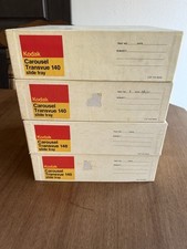Kodak Carousel Transvue 140 Slide Tray Lot of 4 - Original Boxes GOOD CONDITION