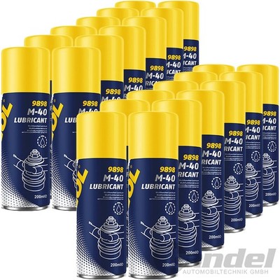 24x 200 ml MANNOL M-40 ROSTLÖSER MULTIFUNKTIONS-SPRAY KRIECHÖL MULTIFUNKTIONSÖL