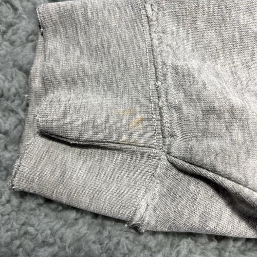 VINTAGE NIKE Y2K SPELL OUT HOODIE YOUTH MEDIUM PULLOVER SWEATSHIRT GRAY 2000s - Picture 7 of 15