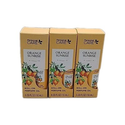Personal Care Orange Sunrise Roll-On Perfume Oil 0.33 oz (Set Of 3
