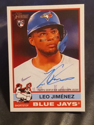 2025 Topps Heritage High Number Leo Jimenez #ROA-LJ ⭐Real One