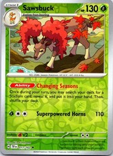 Sawsbuck 017/162 Uncommon Temporal Forces Pokemon Reverse Holo NM