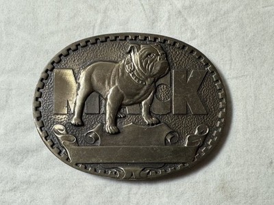 Vintage Mack Bulldog Belt Buckle   Award Design Metals, Inc.   Solid Brass