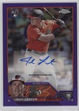 2023 Topps Chrome Update Purple Refractor 24/250 Josh Lester #AC-JLE Auto nd3