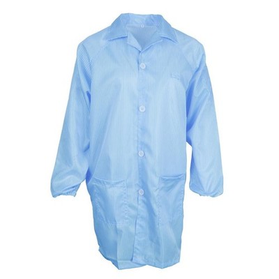 Unisex ESD-sichere Antistatische Premium Lab Jacke Mantel Kleidung Blau XL
