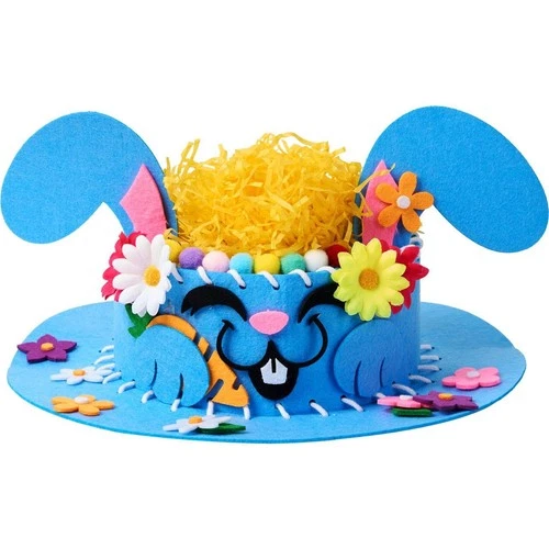 JOYIN Easter Bonnet Craft Kit, Animal-Themed Felt Bonnet Hat, Includes Felt