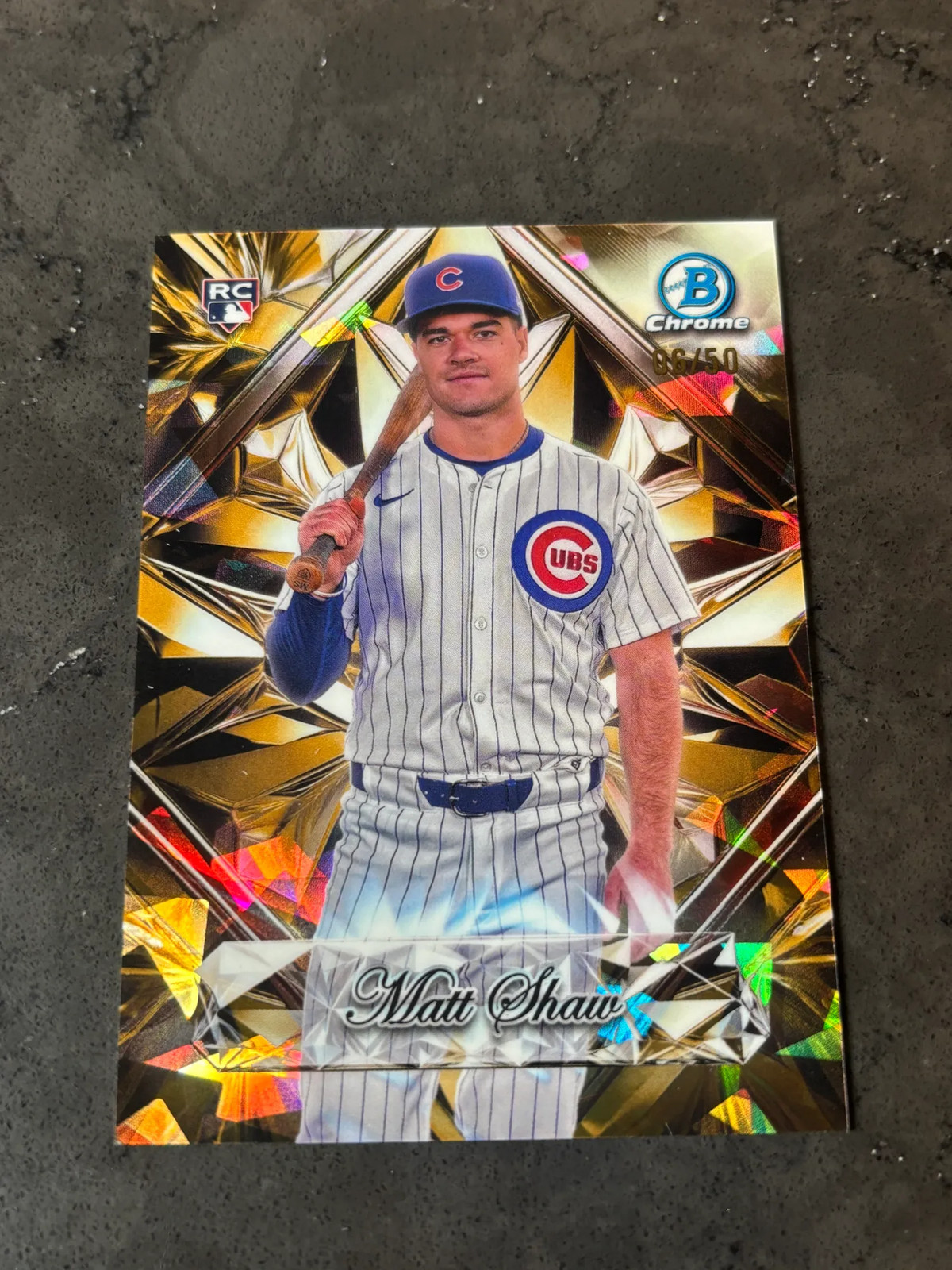 2025 Topps Bowman Chrome Sapphire Selections Edition Matt Shaw #SS-14 RC 06/50