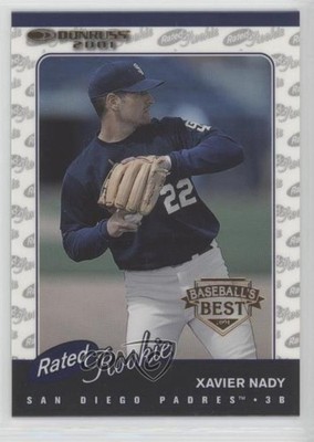 2001 Donruss Rated Rookie Baseball's Best Bronze Xavier Nady #178 1h1