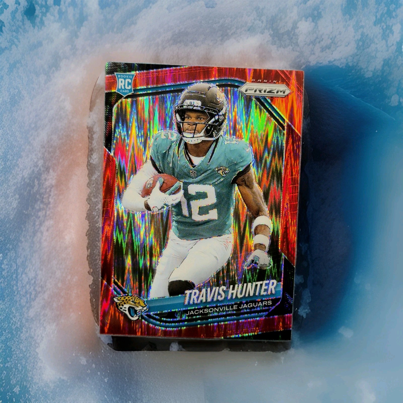 2025 Panini Prizm - Rookies Travis Hunter #301 Red Flash Prizm (RC)