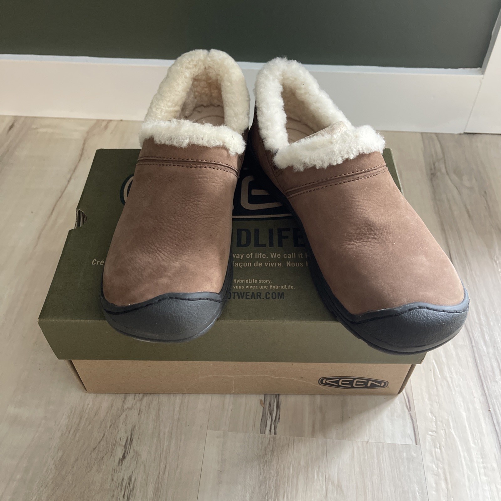Zoccoli scarpe casual Keen Crested foderate butte slip on donna taglia 8.