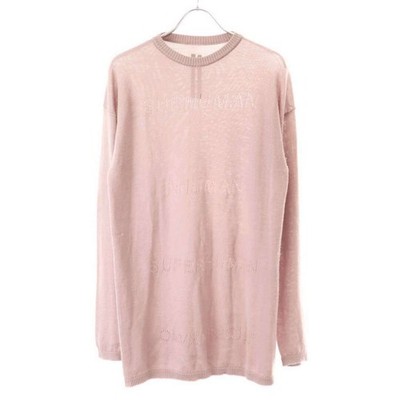 Rick Owens 24SS Oversize Knit Sweater RP01D2668-KMP Pink ONE SIZE Used MESC-0