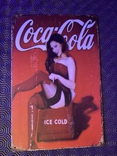Plaque Pin Up Coca Cola