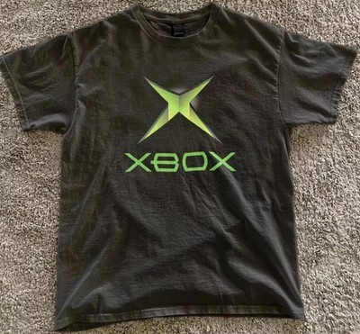 Reprint Xbox logo green black tee - Vintage Gaming Shirt Y2k Xbox S-5XL