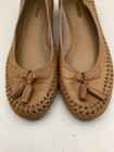 Sandler Vtg 70s Boho Preppy Woven Tan Leather Ballet Flats w/ Tassels7.5 M — photo 6