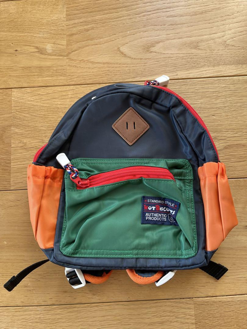 Miki House Small Navy Orange Kids Backpack