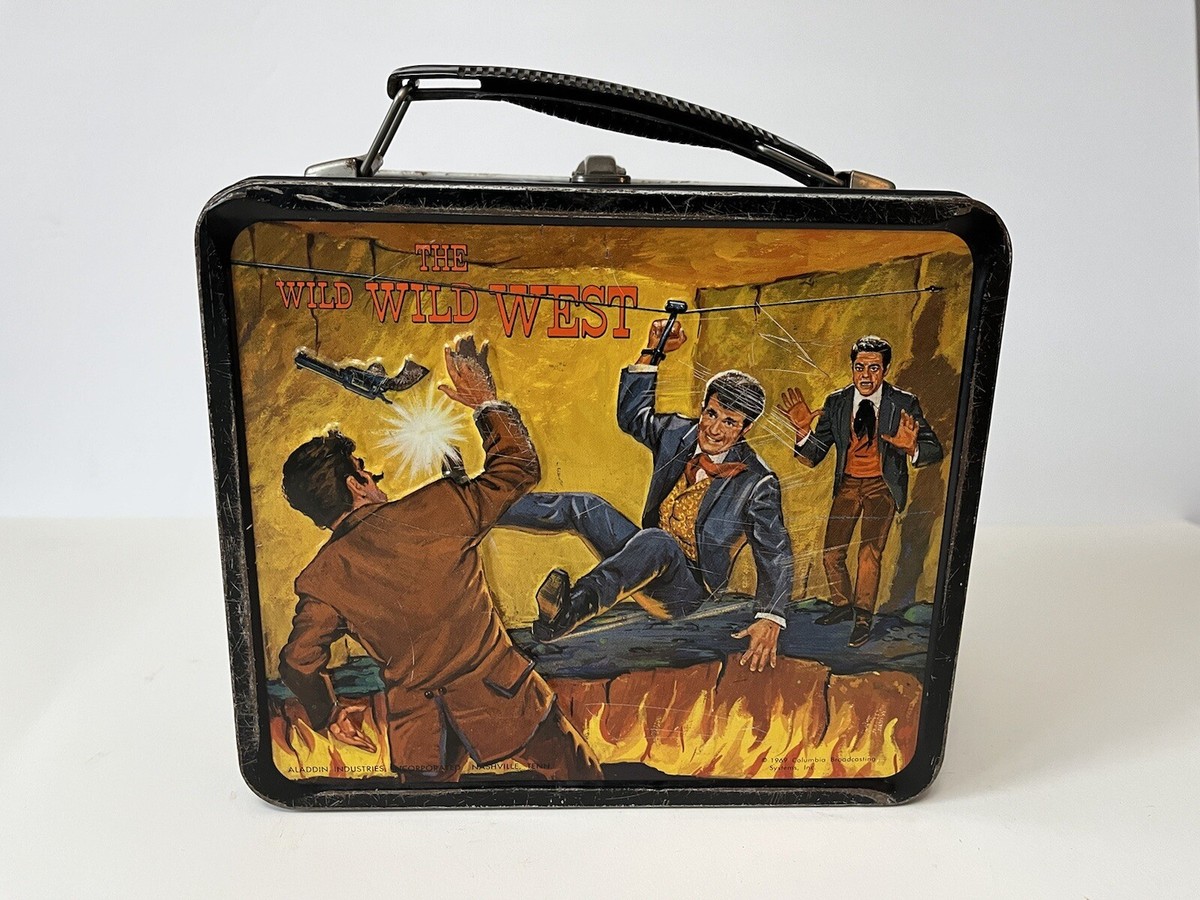 Vintage Wild Wild West Lunchbox/Thermos With Rare Robert Conrad